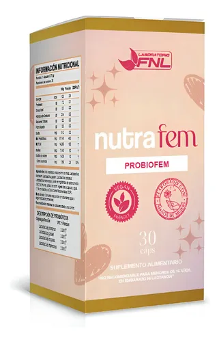 Nutrafem Probiofem 30caps Equilibrio Microbiota Femenina Fnl Sabor No Sin Sabor