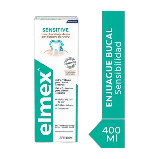 Elmex Sensitive Enjuague Bucal Sin Alcohol 400ml