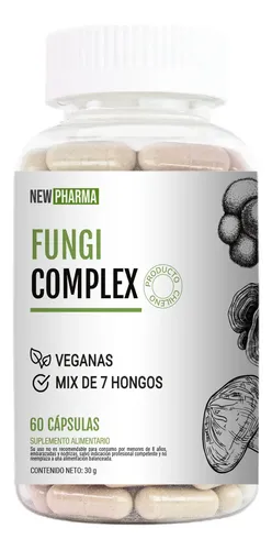Suplemento En Cápsula Newpharma Mix De Hongos Mix 7 Hongos Funcionales De Fungi Complex Cápsulas. Sin Sabor