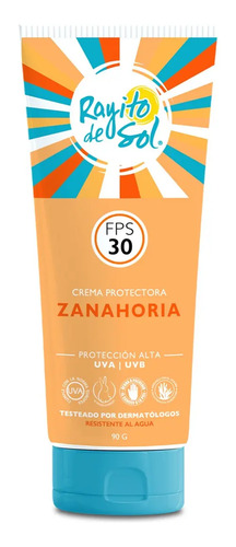 Crema Protectora Zanahoria Fps 30 Rayito De Sol 90gr
