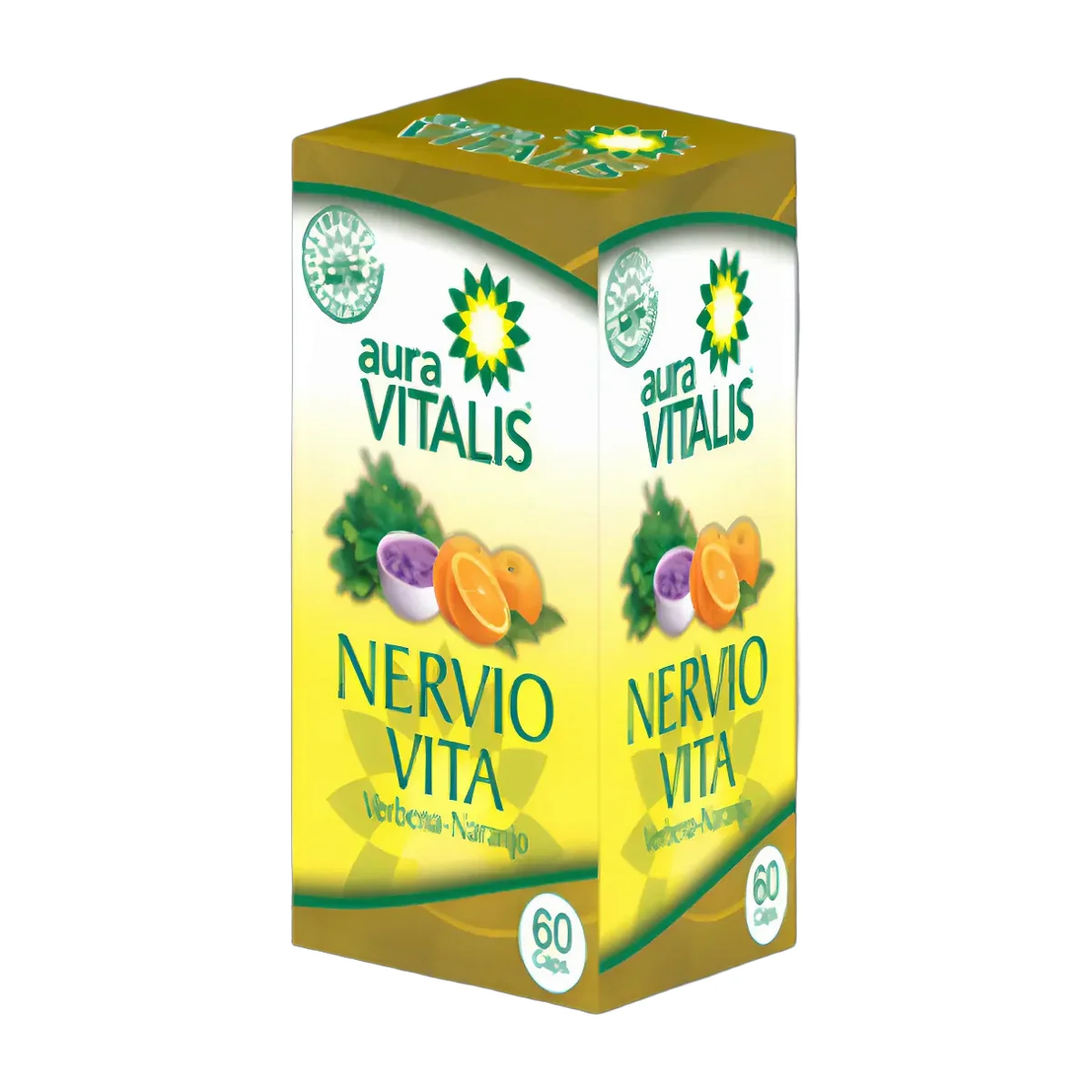 Nervio Vita Suplemento Nutritional 60 Cápsulas Aura Vitalis Sin Gluten Sabor Natural Natural A.v