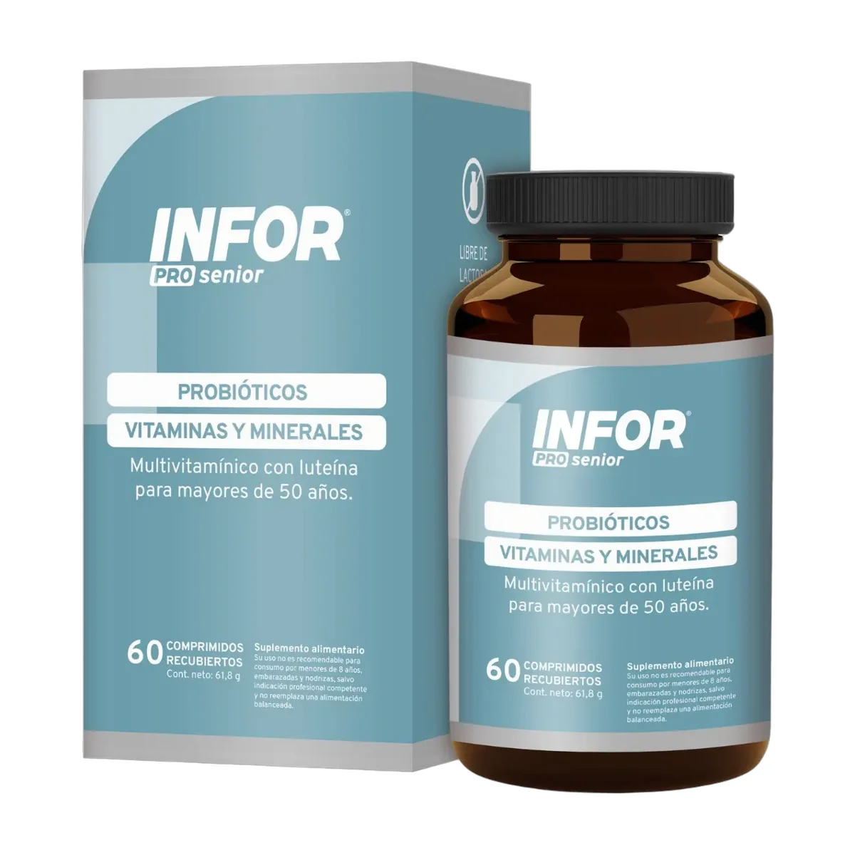 Infor Pro Senior 60 Comprimidos Sabor Sin Sabor