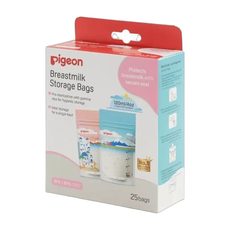 Bolsas Para Almacenar Leche Materna 120 Ml/ Pigeon - 25uds