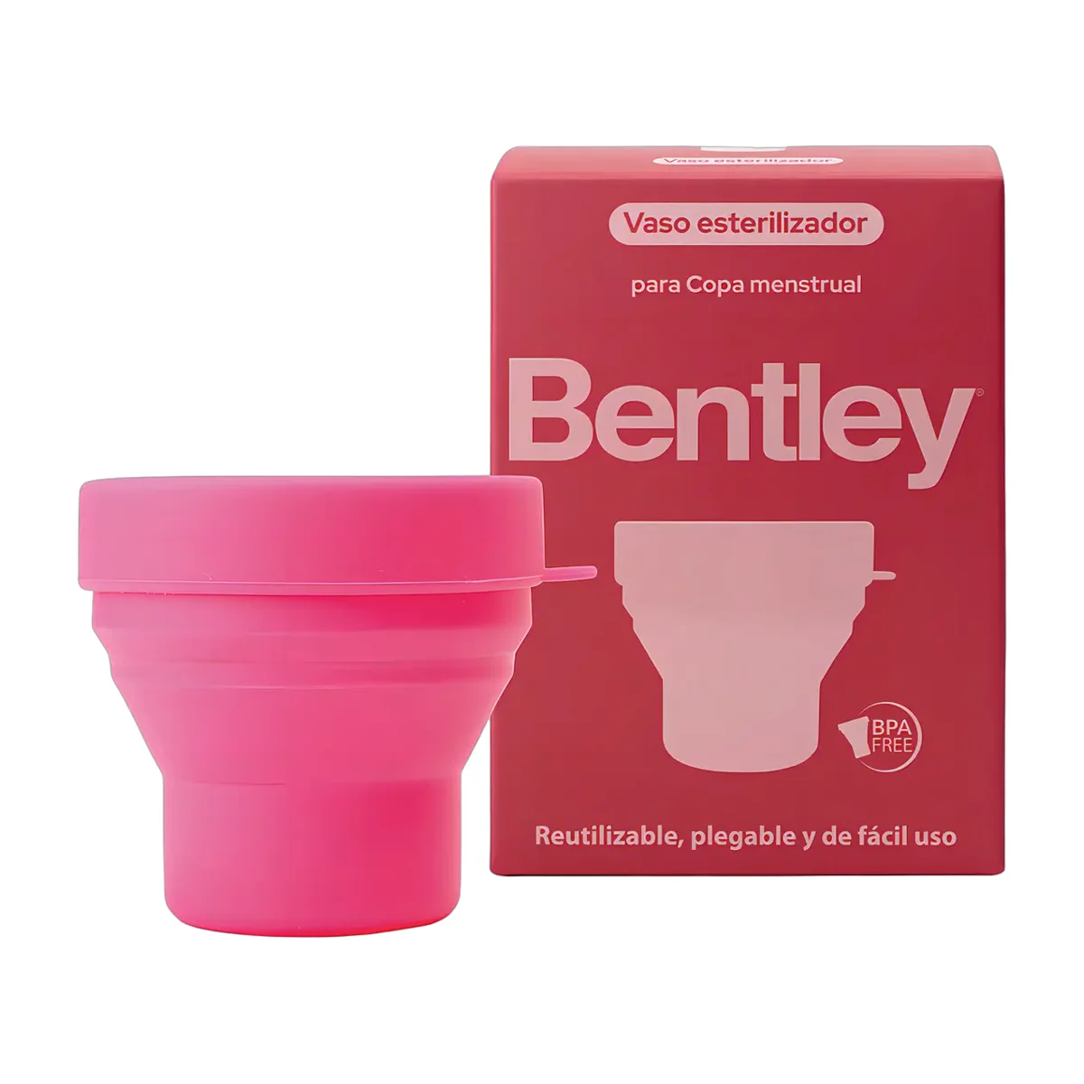 Vaso Esterilizador Copa Menstrual Bentley Rosa