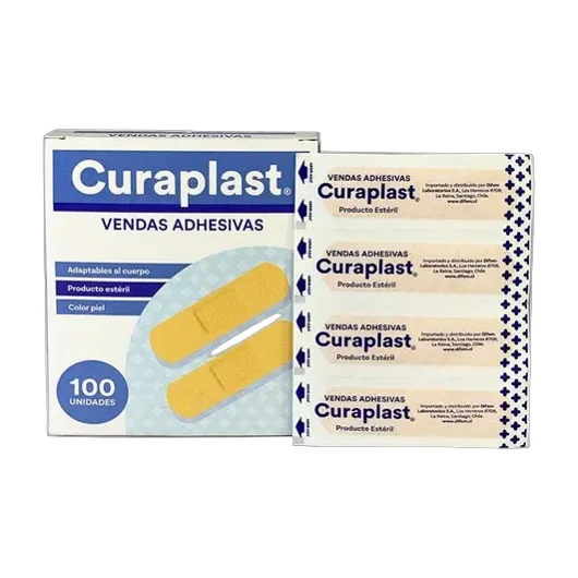 Parche Curita Curaplast Vendas Adhesivas - Caja De 100 Und.