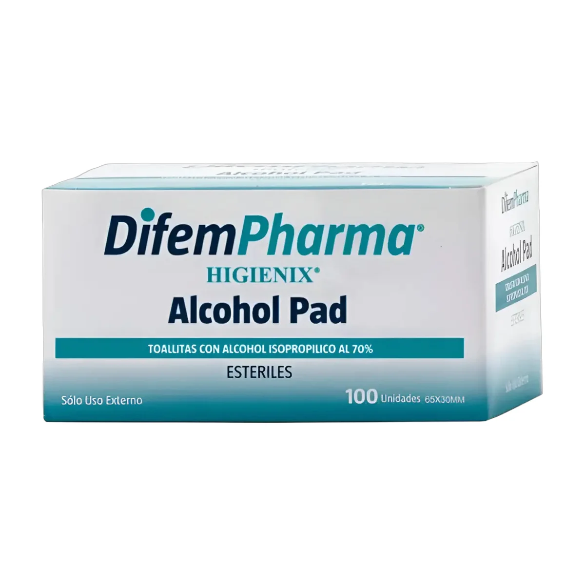 Toallitas Higienix Alcohol Pad 100 unidades
