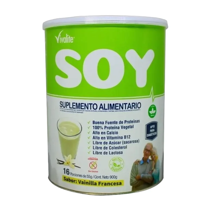 Suplemento Vivalite Soy Vainilla Francesa 900gr Apto Veganos