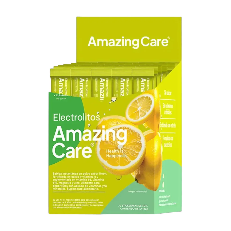30x Electrolitos Bebida Hidratante Amazing Care Limonada