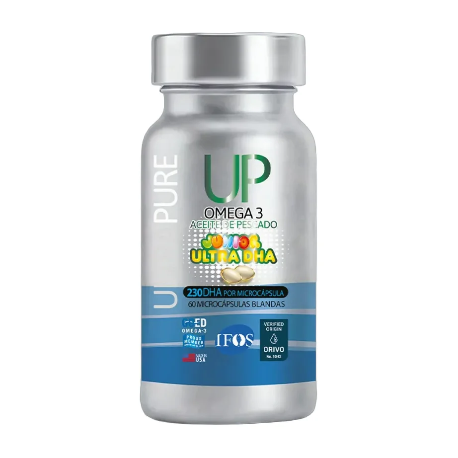 Omega 3 Up Junior Ultra Dha 60 Capsulas Ultrapure Newscience Sabor Sin Sabor