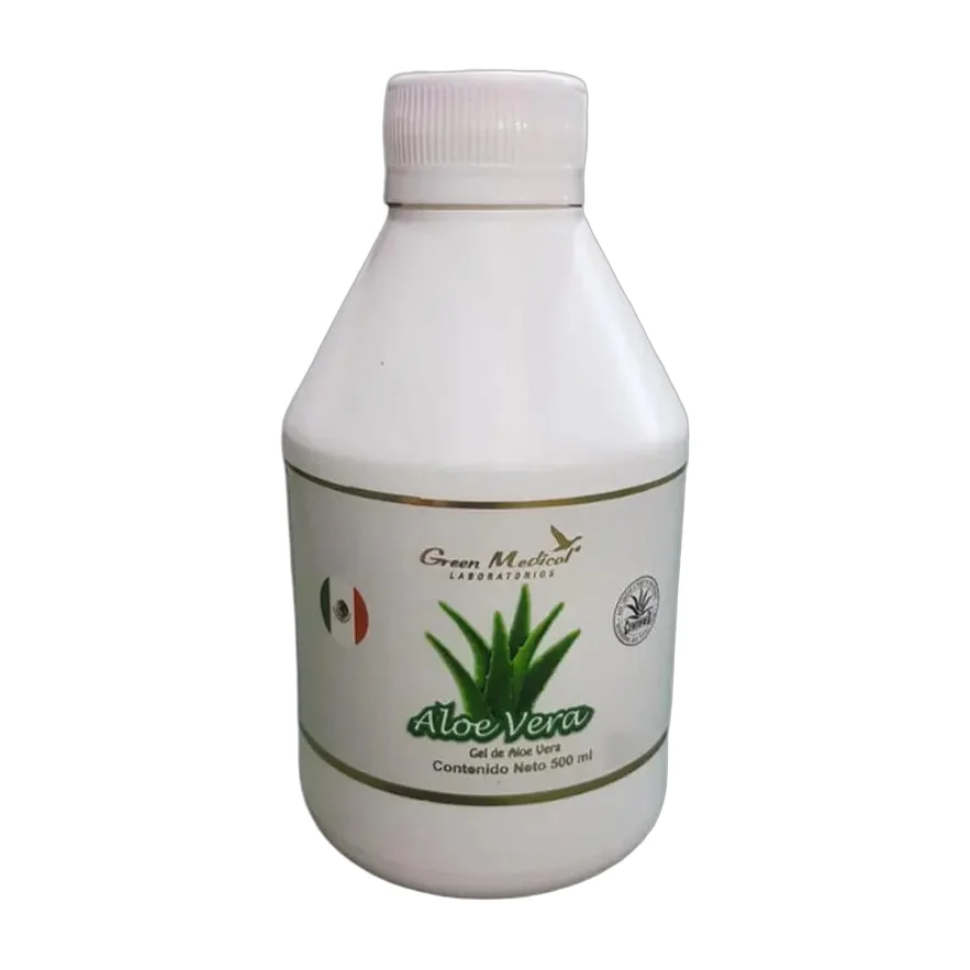 Gel Nutricional Aloe Vera Sin Sabor 1 L Green Medical Libre De Aloína