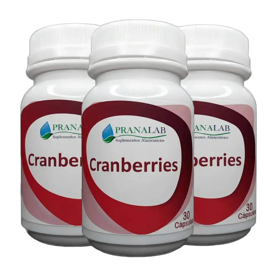Cranberry Cápsulas X 500mg Pack 3 Frascos Sabor Cranberries