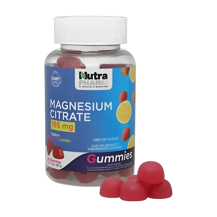 Citrato de Magnesio 165 mg — 60 gomitas (Citrato de Magnesio)