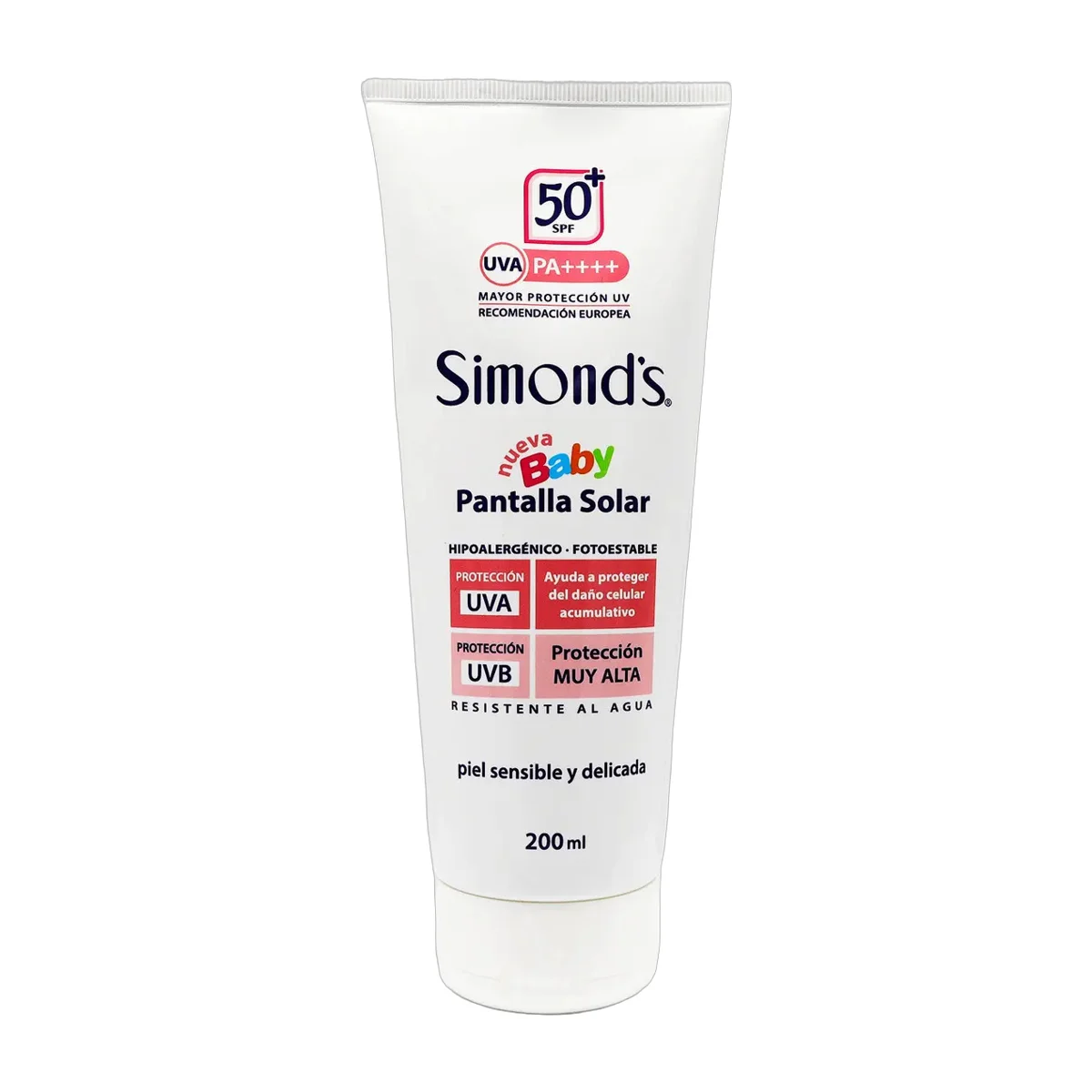Protector Solar Pantalla F50 Simonds Baby 200ml