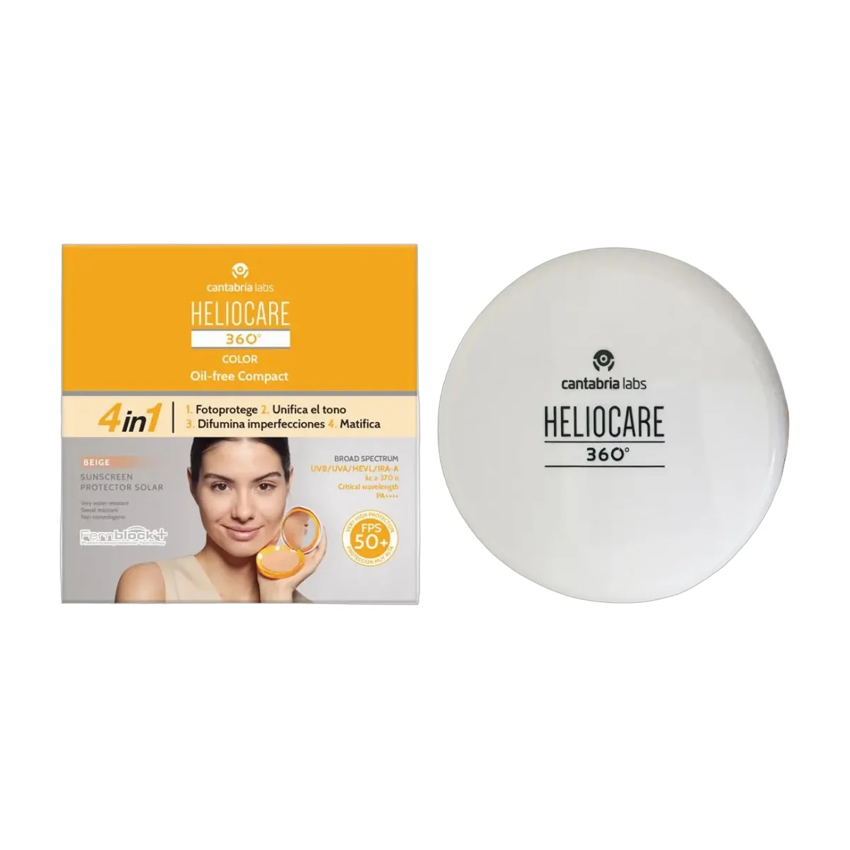 Heliocare 360º Oil-free Compact Spf 50+ Beige 10g