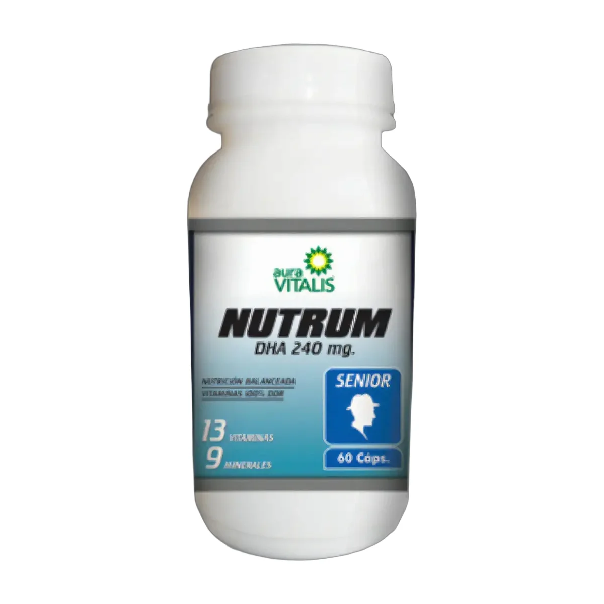 Multivitamínico Aura Vitalis Nutrum Senior Vitaminas Cápsulas 60 Unidades