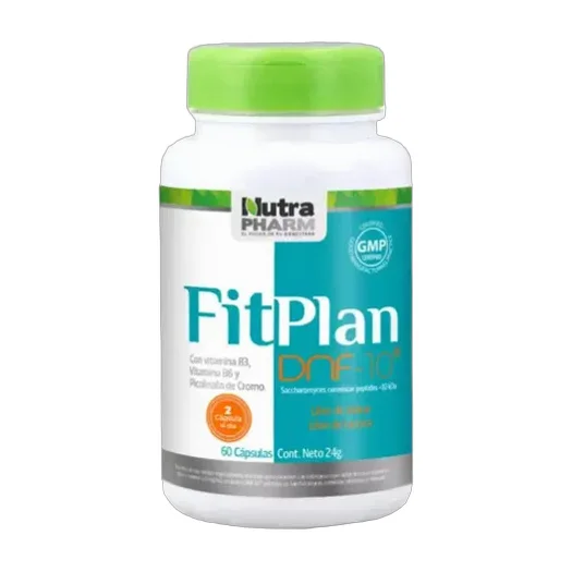 Fitplan Dnf-10 Quemador Grasa Abdominal 60 Cápsulas Nutra Pharm Sin Sabor