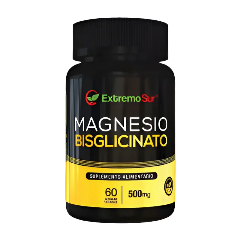 Bisglisicinato De Magnesio 500mg 60 Cap. Extremo Sur Sin Sabor