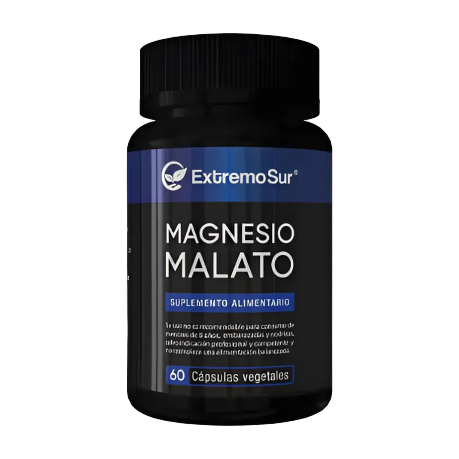 Magnesio Malato 500mg 60 Cápsulas Vegetales / Fibromialgia Original