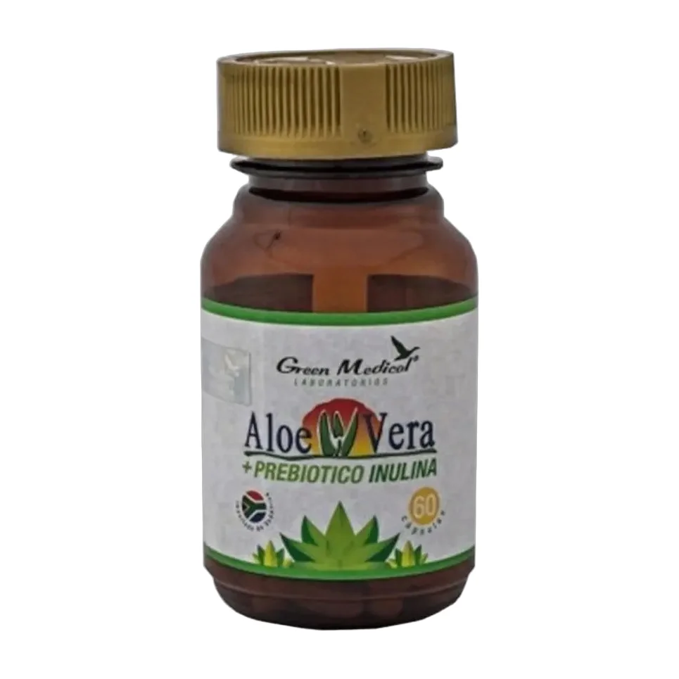 Cápsulas Nutricionales Aloe Vera + Inulina 60 Unidades Sin Sabor