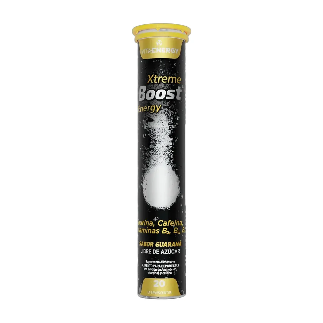 Xtreme Boost Energy 20 Tabletas Vita Energy Sabor Guaraná