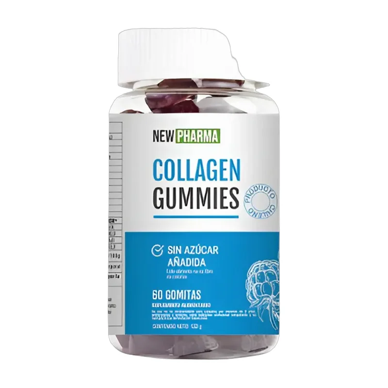 Suplemento Colágeno Newpharma Gomitas 60 Und Mix 7 Hongos Vegano Sin Sabor