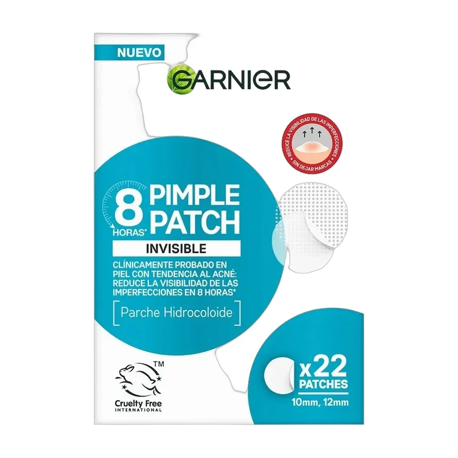 Parches Hidrocoloides Pimple Patch 8h 22uds 15g Garnier Grasa