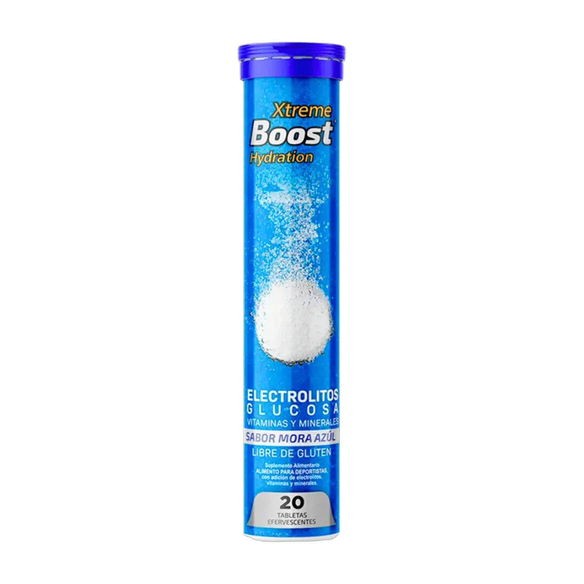 Xtreme Boost Hydration Mora Azul Electrolitos 20 Tabs