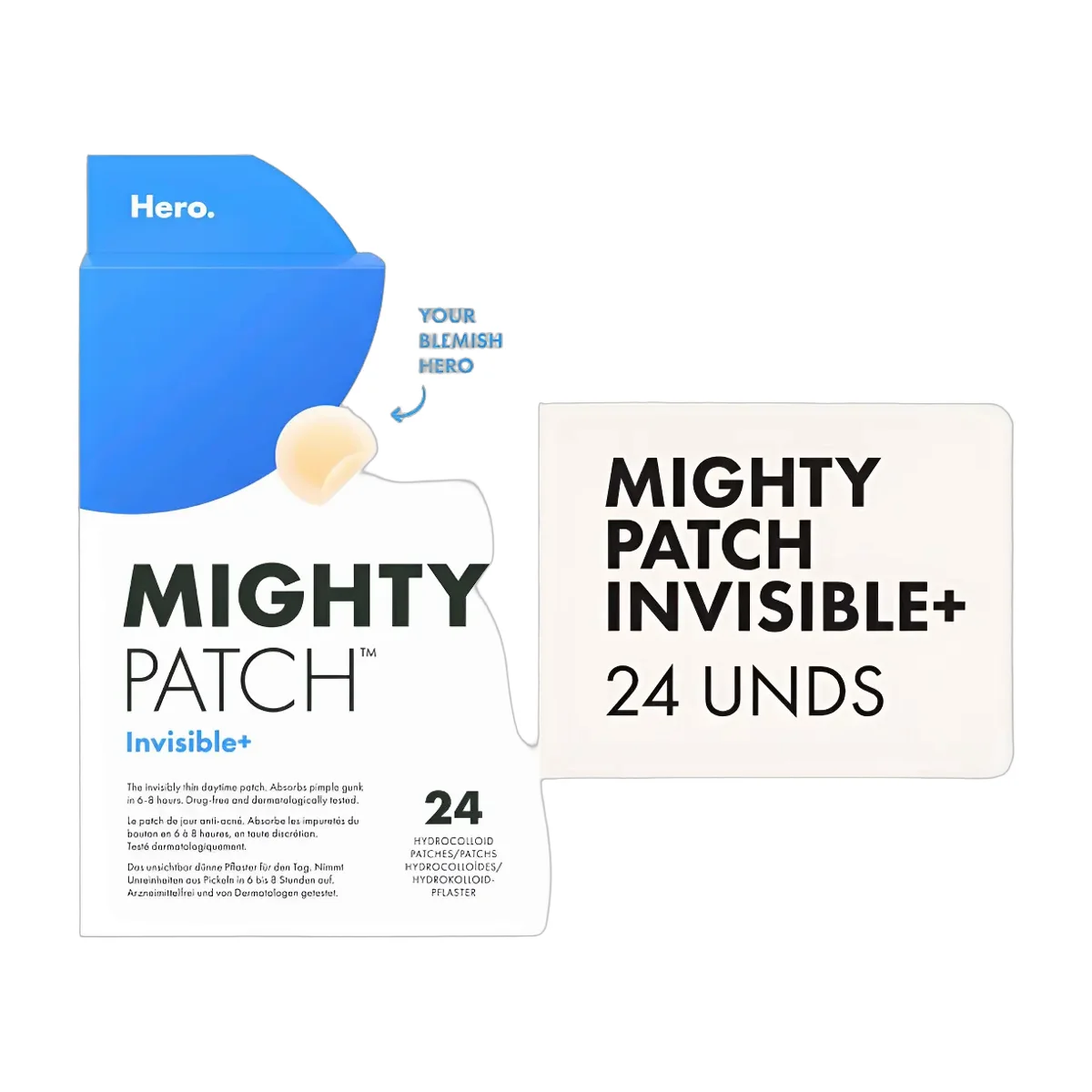 Mighty Patch Invisible Parches Acné Día/noche 24 Unidades Hero Cosmetics Todo Tipo De Piel
