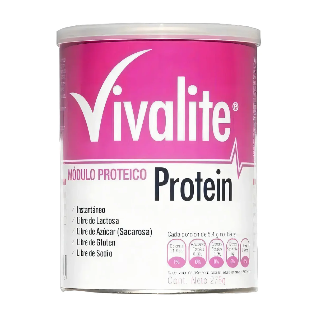 Vivalite Protein Tarro 275 Gramos Sin Sabor