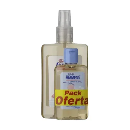 Colonia Ammens Pack 210ml + 75ml Hipoalergénicas Bebé