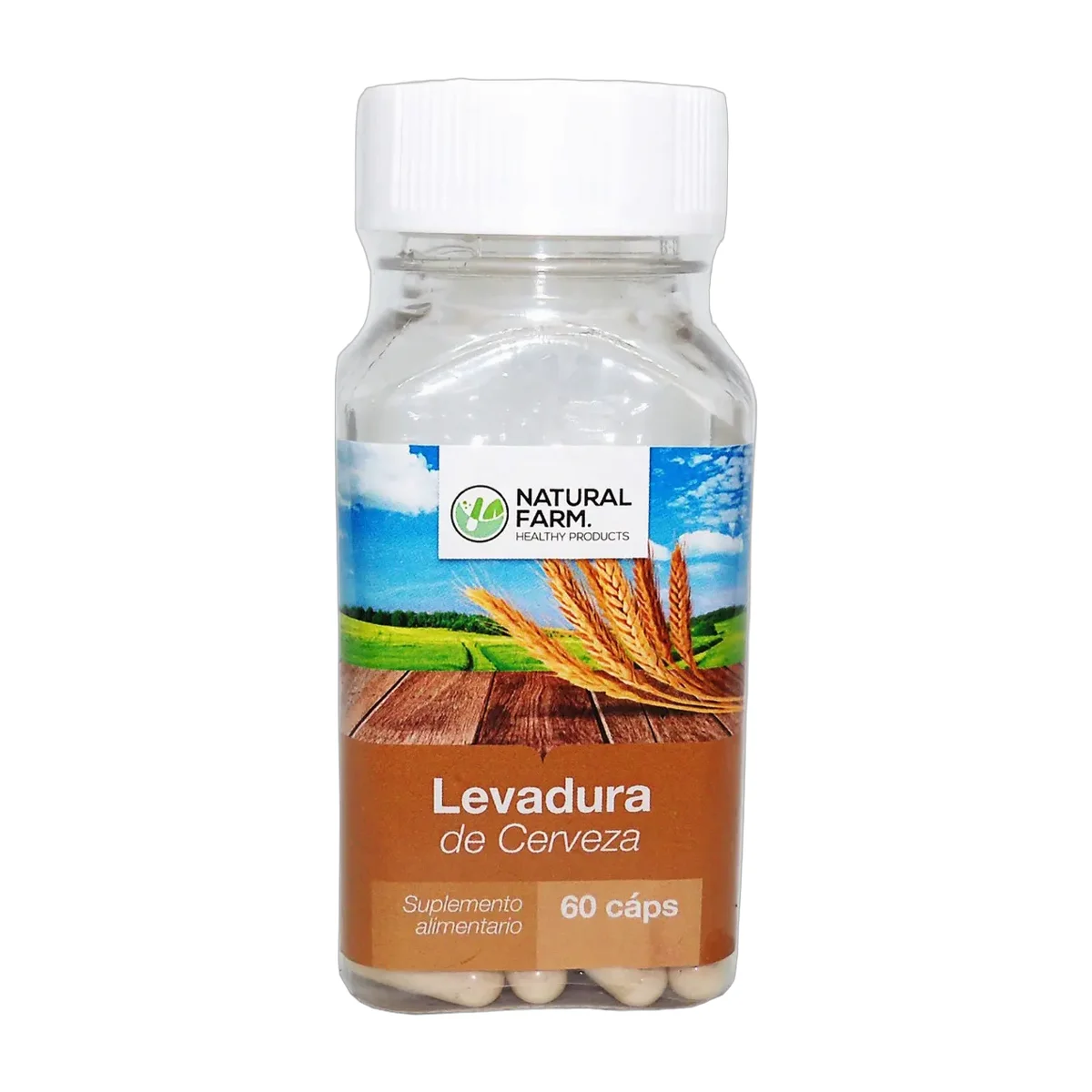 Levadura De Cerveza 60 Caps 500mg 100% Natural Sabor S/s Ss
