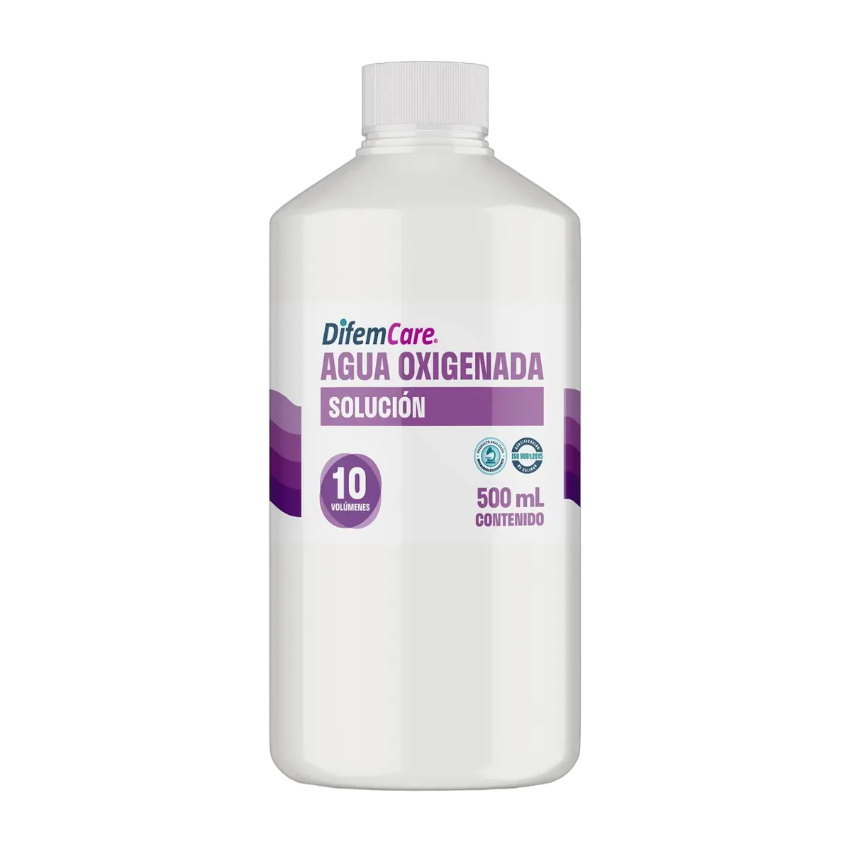 Agua Oxigenada 10 Volumenes 500 Ml Difem Tono Sin Tono