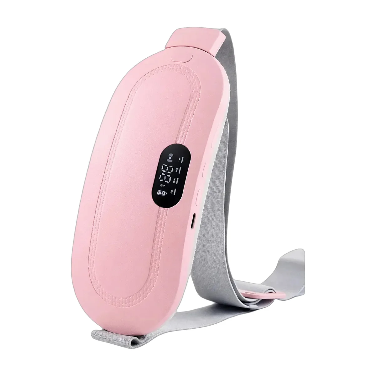 Cinturón Calentador Usb Para Alivio De Cólicos Menstruales Rosa Pálido
