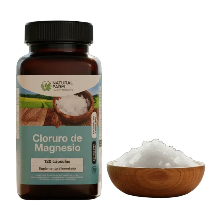 4 Meses Cloruro De Magnesio 120 Capsulas 500mg Fatiga Sin Sabor