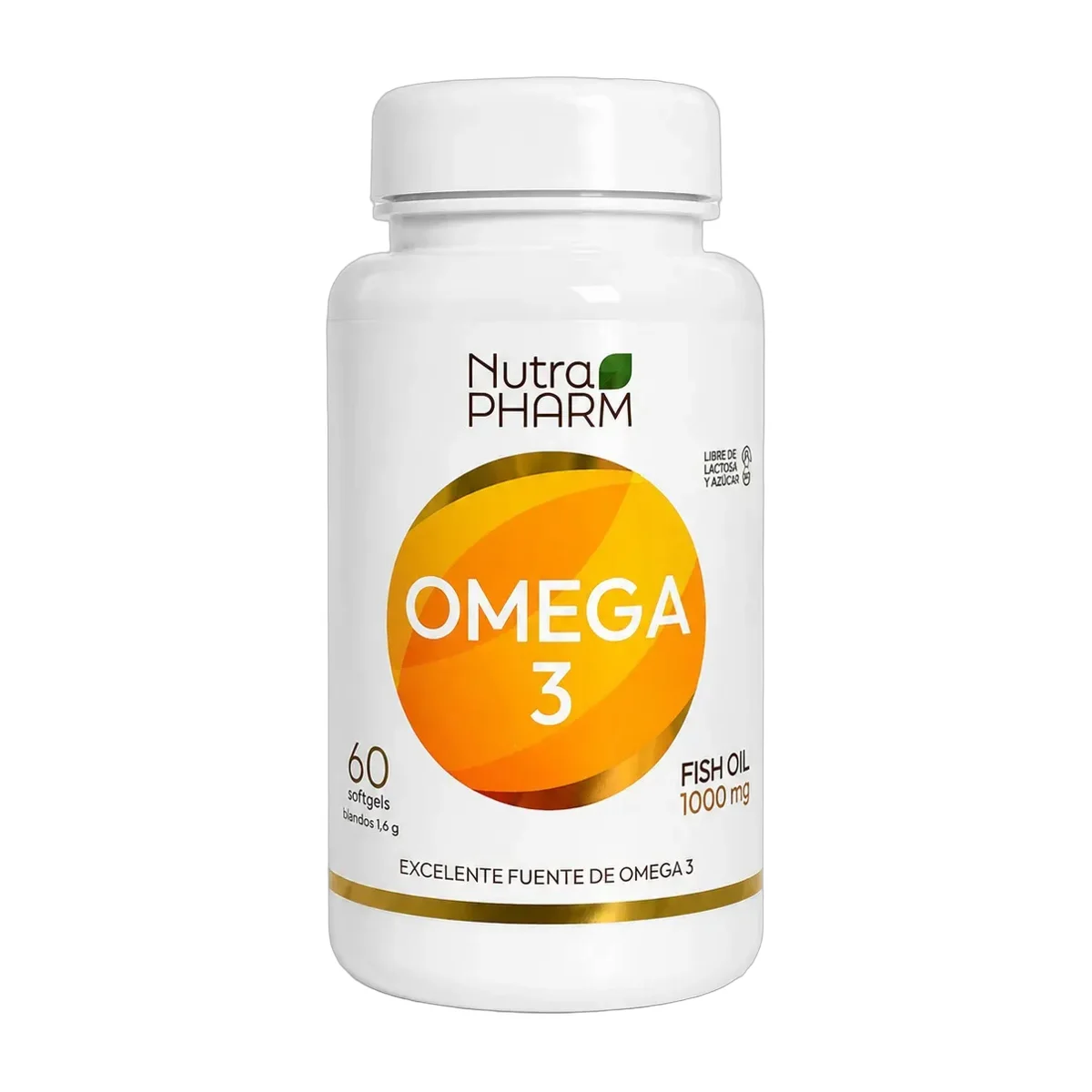 Omega 3 Nutrapharm 60 Cápsulas 180 Epa 120 Dha Sin Sabor