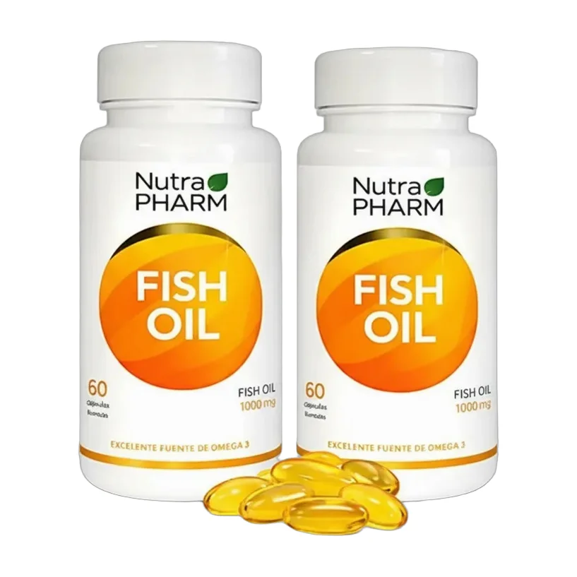 2 X Omega 3 Fish Oil Nutrapharm - 60 Cápsulas Sin Sabor Sin Sabor
