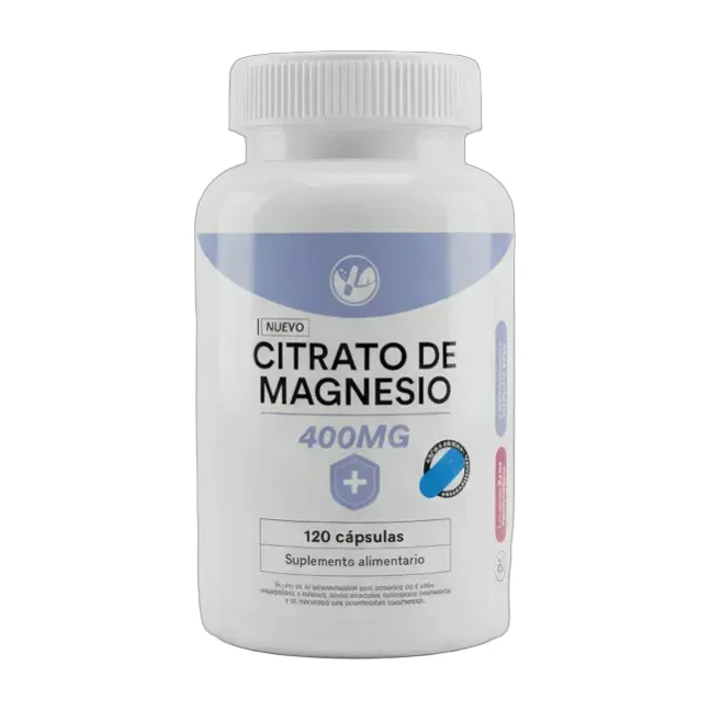 Citrato De Magnesio Natural Farm Mbh 120 Capsulas 400 Mg Sabor Sin Sabor