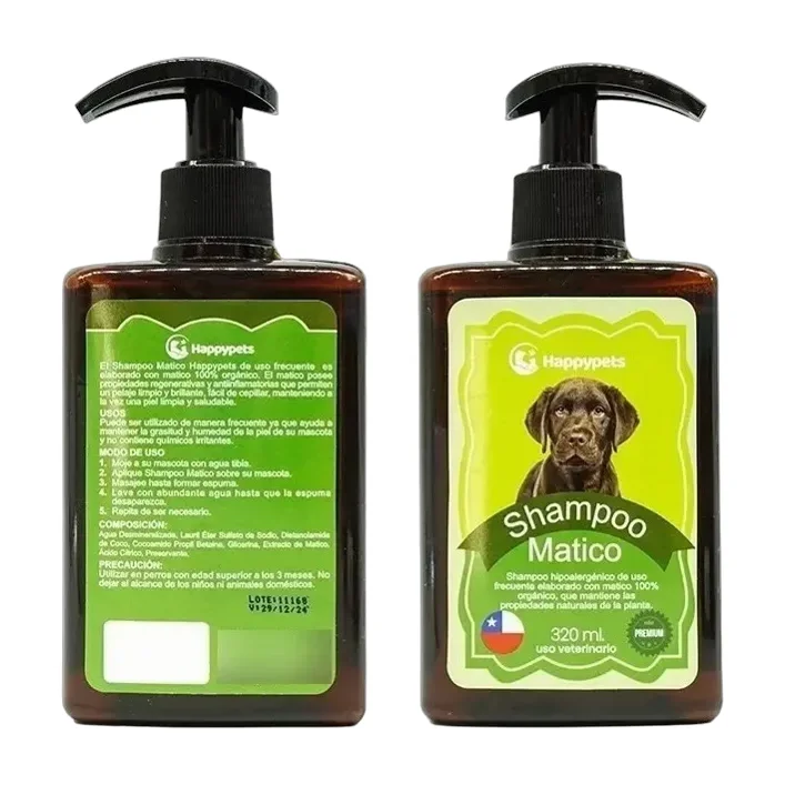 Shampoo Liquido Perros De Matico Hipoalergénico 320 Ml Fragancia N