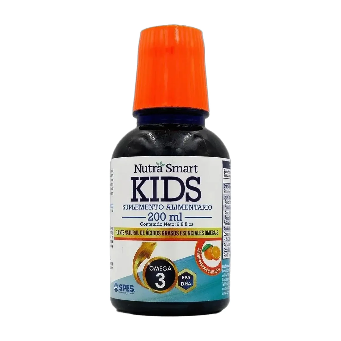 Omega 3 Nutra Smart Kids Naranja 200ml Libre De Gluten Aceite Suplemento Infantil