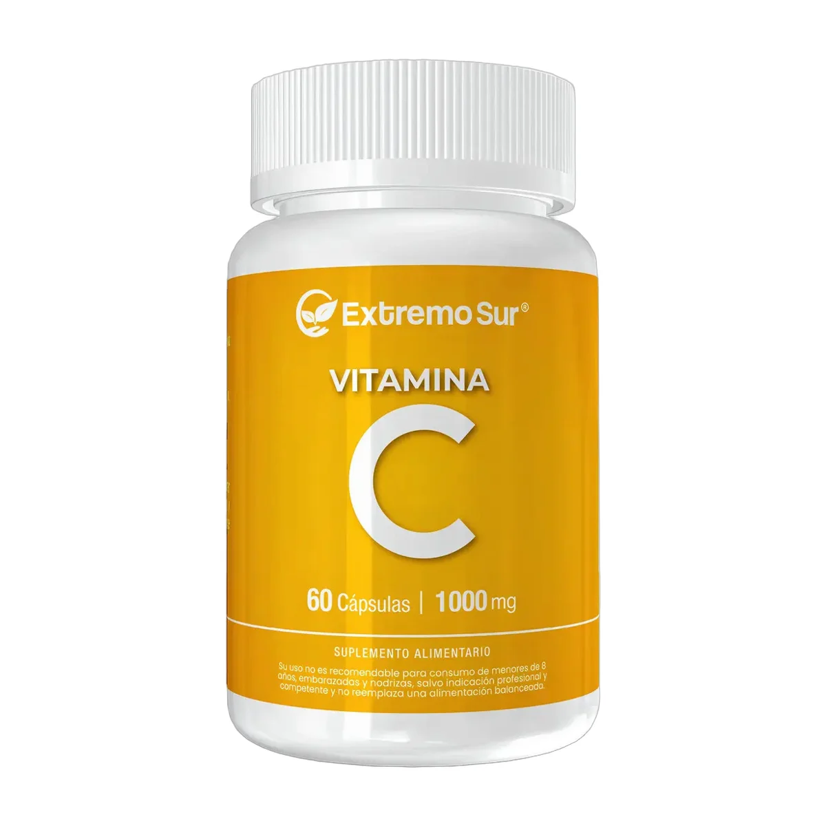 Vitamina C 1000mg 60 Cápsulas Libre De Gluten Y Lactosa Neutro