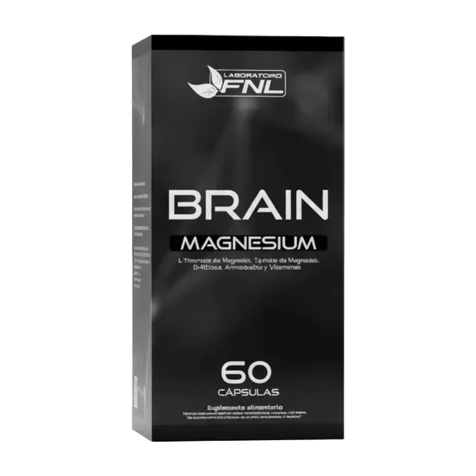 Brain Magnesium , Magnesio 551mg X 60 Capsulas,fnl Sin Sabor