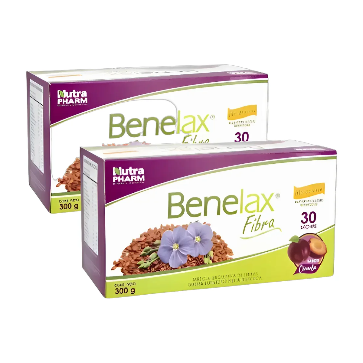 Pack 2x Benelax Fibra X30 Ciruela