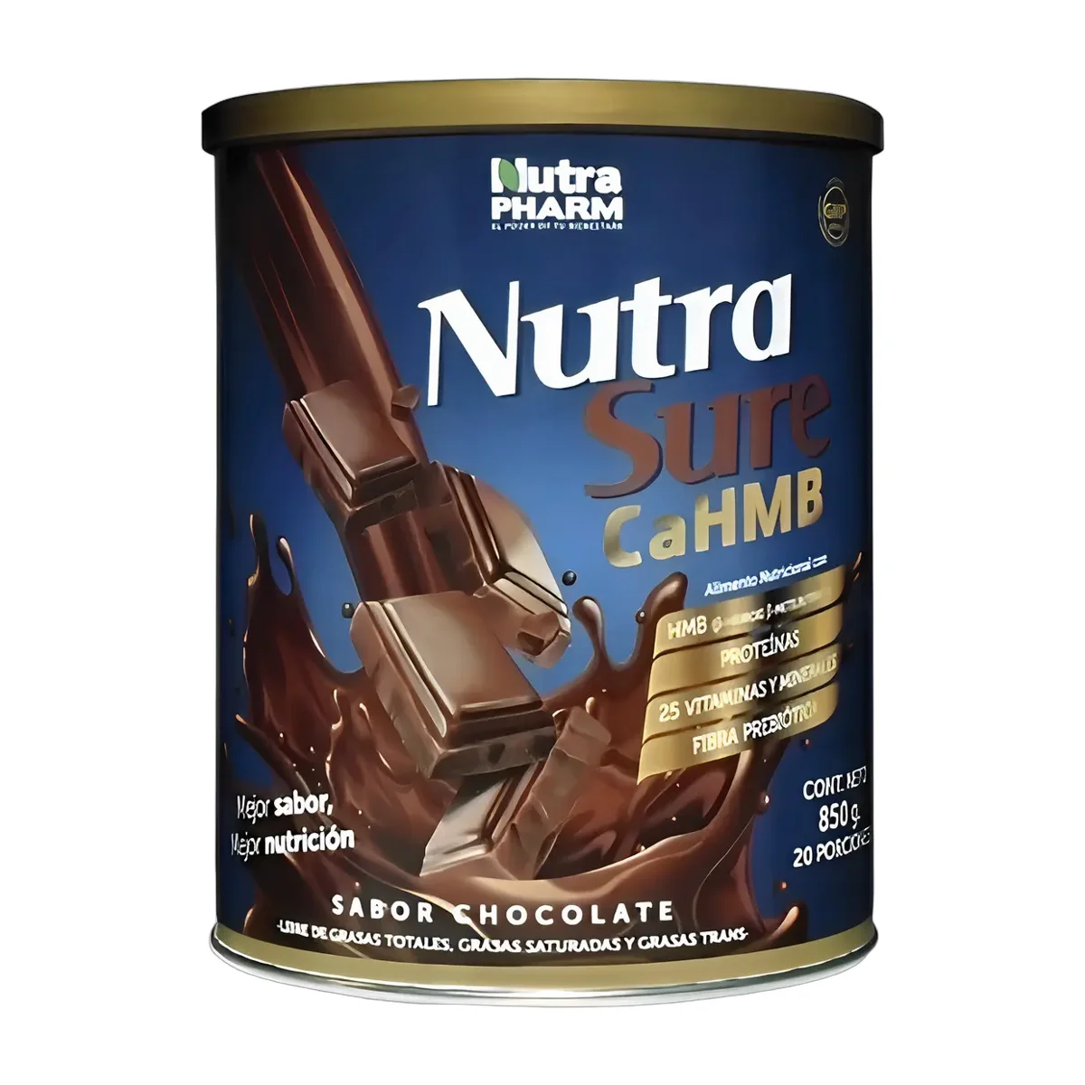 Nutrasure Cahmb Chocolate Pvo X 850 Gr Nutrapharm