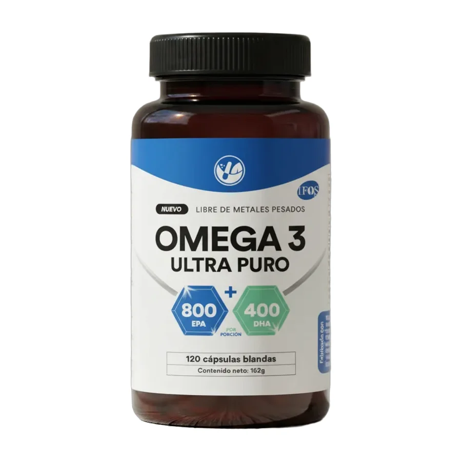 Omega 3 Ultra Puro 120 Cápsulas Nf Sin Sabor