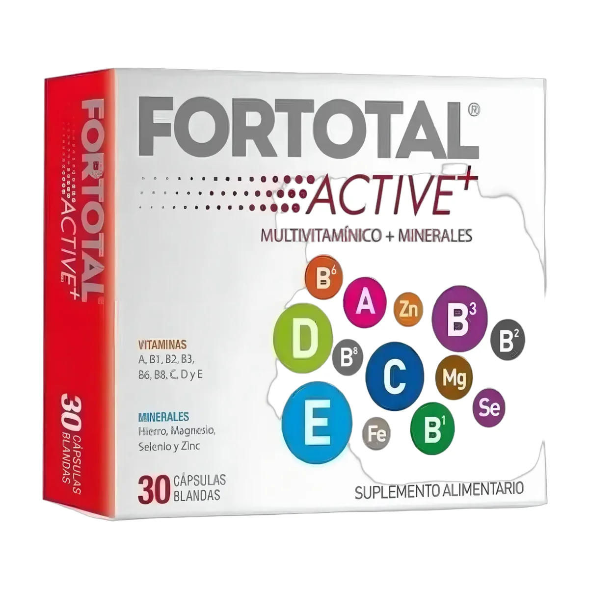 Mintlab Suplemento Alimenticio Multivitamínico Fortotal Active+ X30 Capsulas Cápsulas Blandas