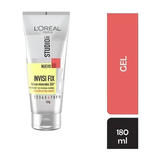 Gel Loréal Paris Invisi Fx Studio Line, Fijación Extrema 180g