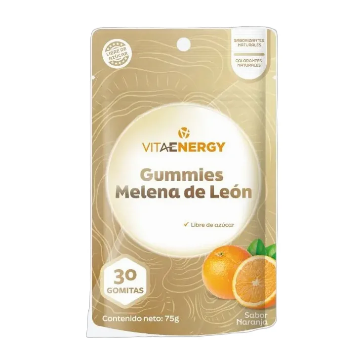 Vitaenergy Gummies Melena De León Gomitas Naranja