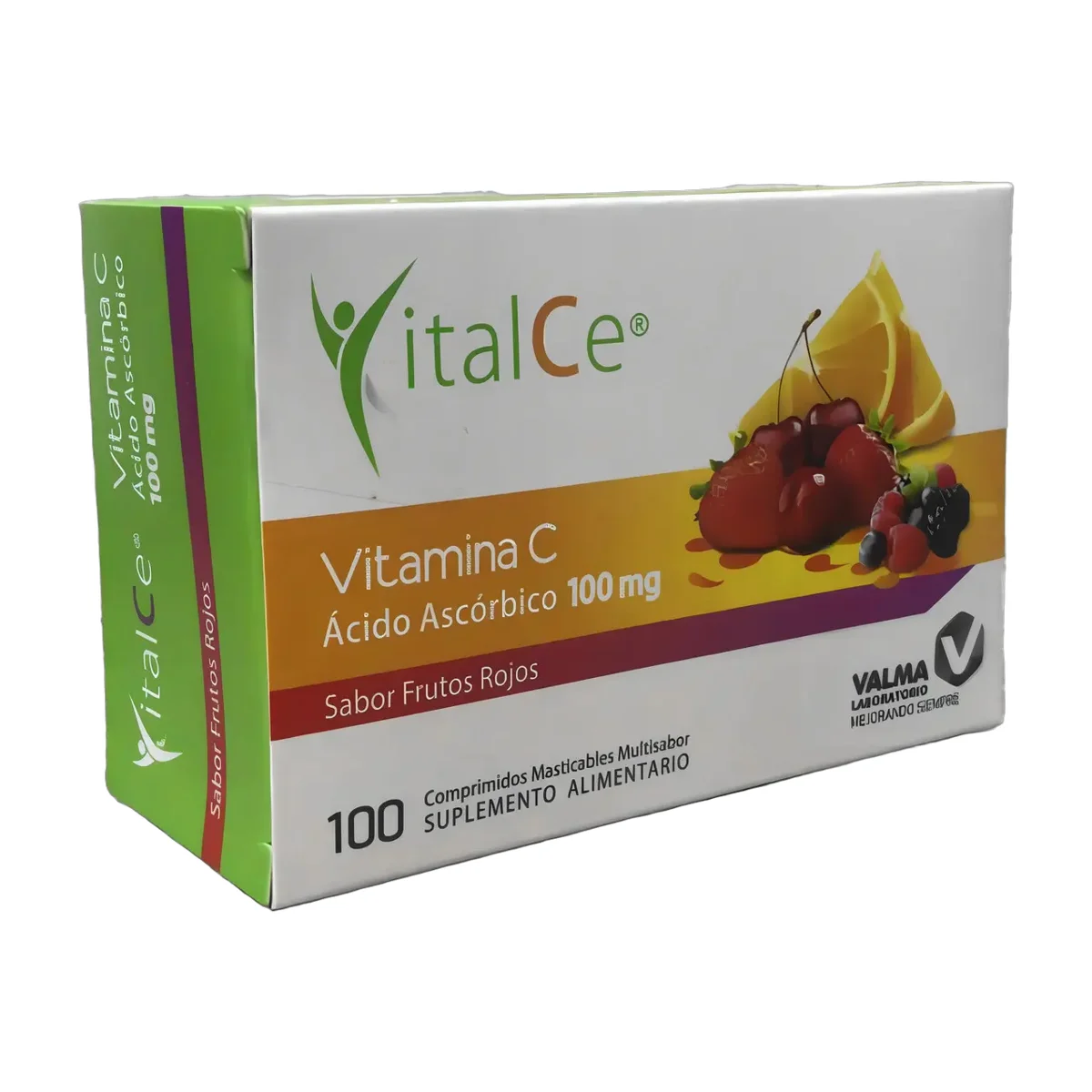 Laboratorio Valma Vitaminas Vitamina C Comprimidos Masticables Frutos Rojos
