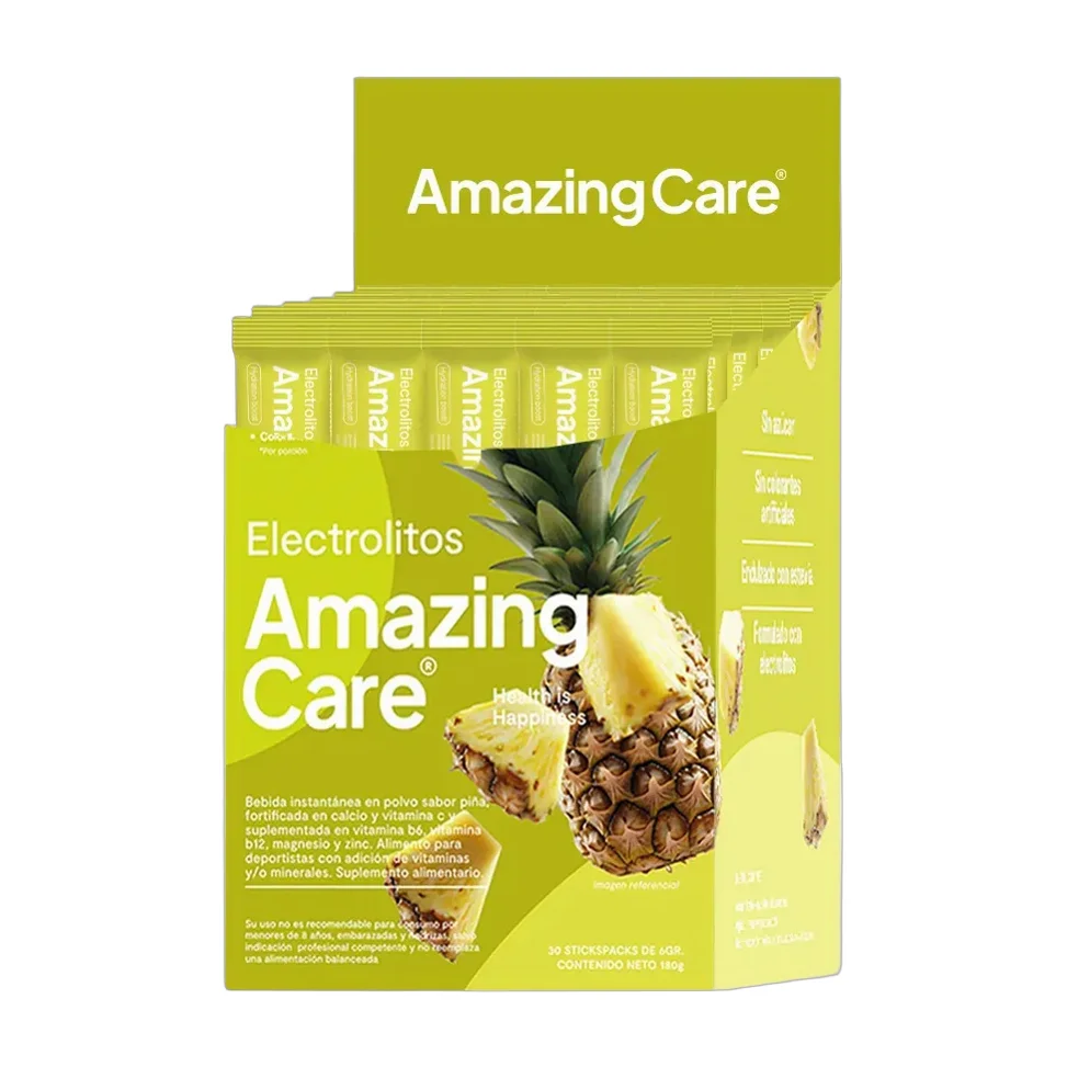 30x Electrolitos Bebida Hidratante Amazing Care Piña