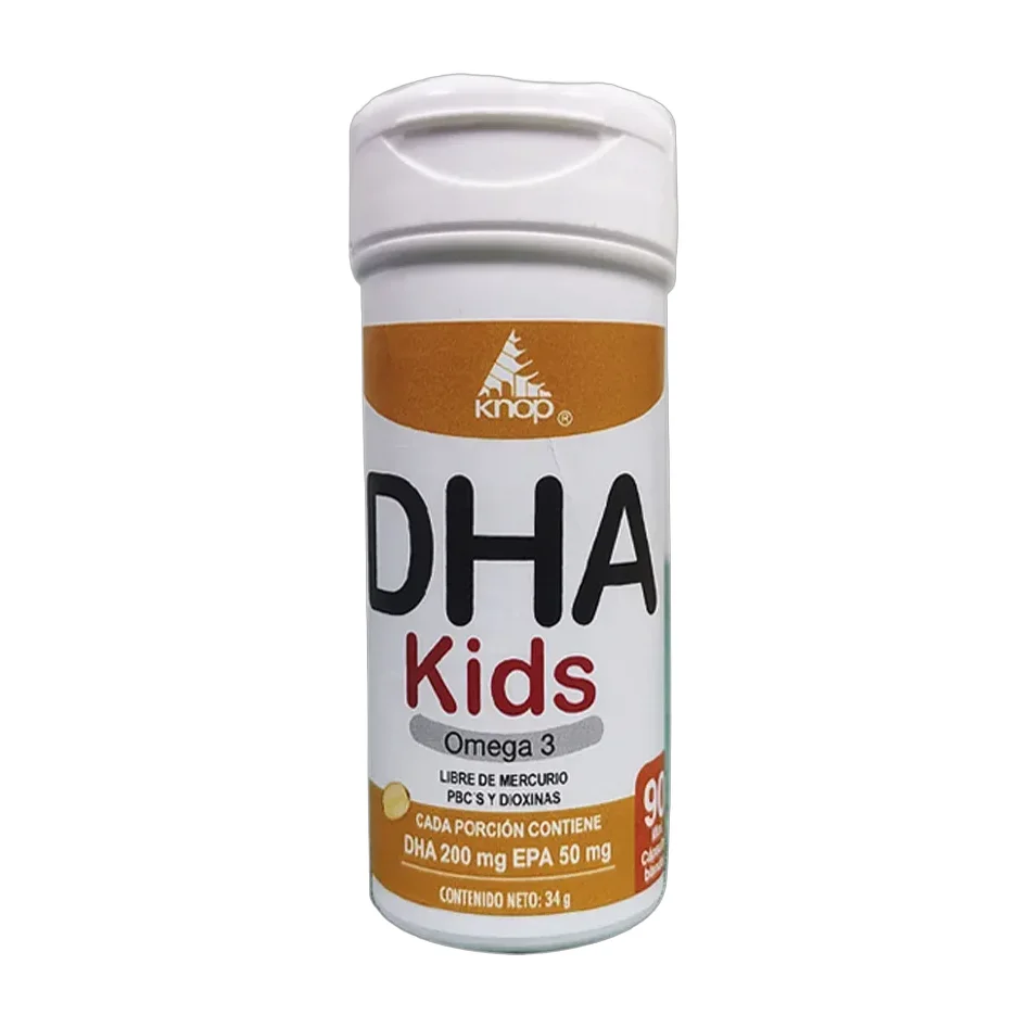 Omega 3 Dha Kids X 90caps Laboratorio Knop Sin Sabor